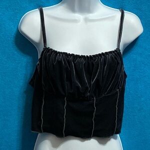 SHEIN Dk Gray crop top.